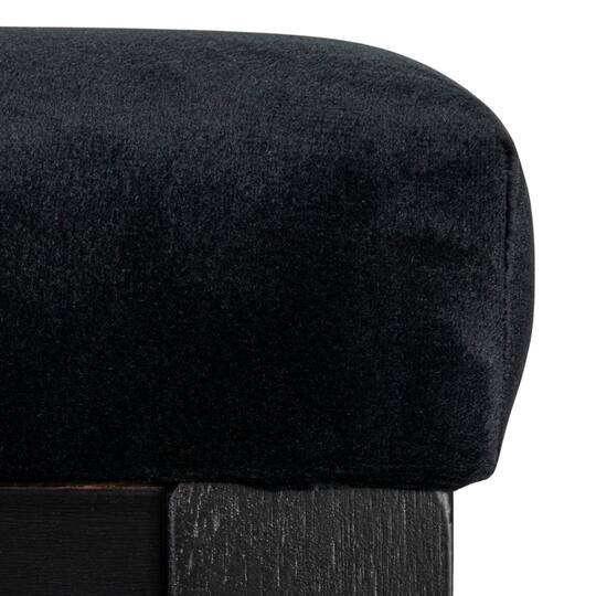 Hello Honey® Crawford Mid-Century Modern Black Solid Wood Arm Chair